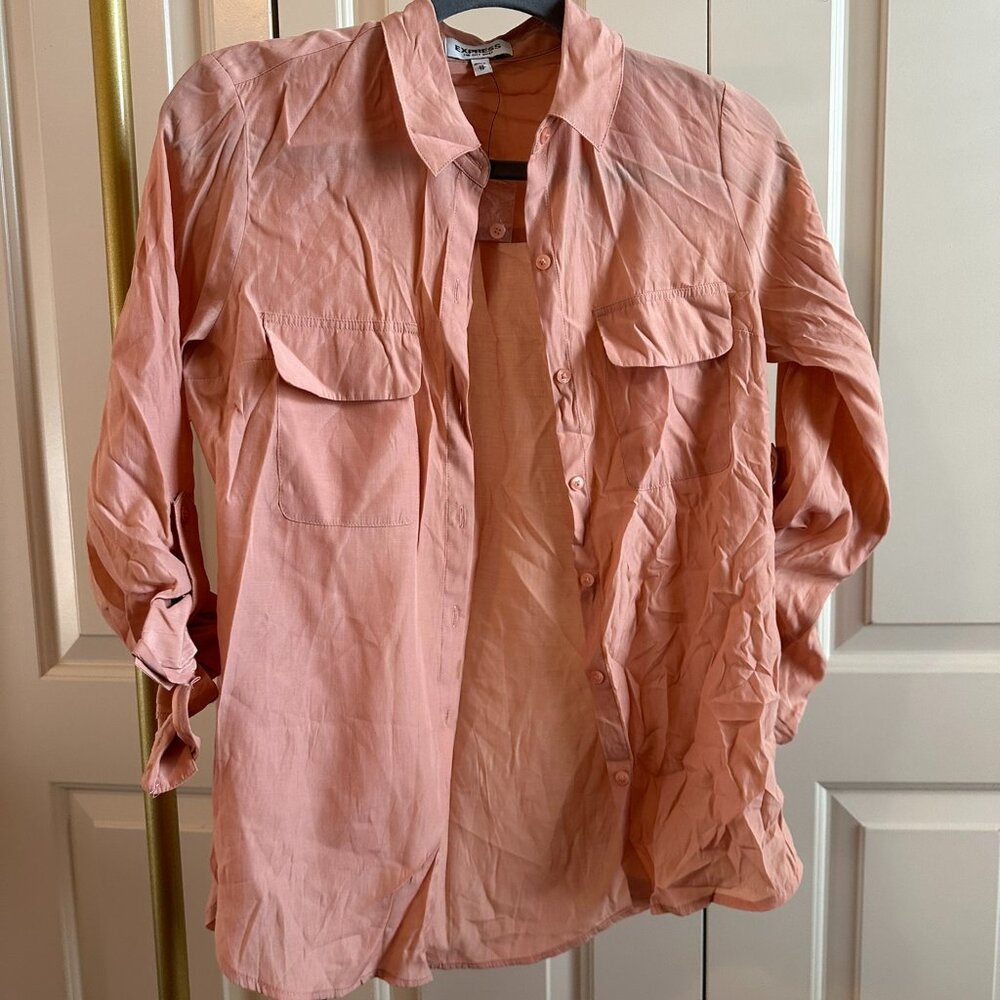 Express City Shirt in Dusty Pink, size S